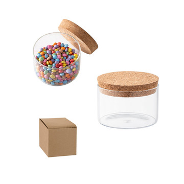 SPICE 380. Récipient en verre borosilicate avec bouchon de liège, 380 ml