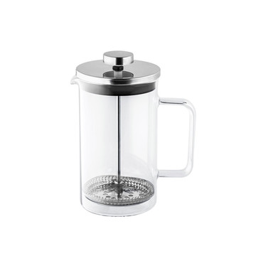 Cafetière JENSON 600 ml en verre borosilicate et acier inoxydable - 107 - Chrome