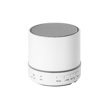 PEREY. Enceinte portable avec microphone en ABS - 106 - Blanc