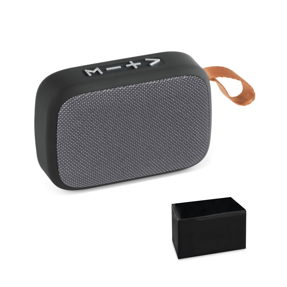 GANTE. Enceinte portable 3W avec 2 heures d'autonomie, en polyester et ABS.