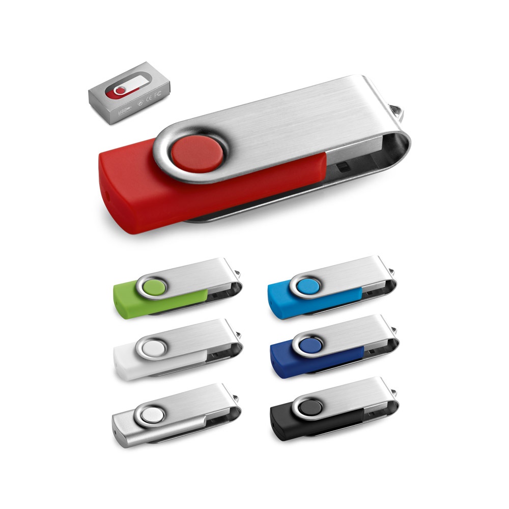 Claudius 16 Go. Clé USB 16 Go avec clip métallique.