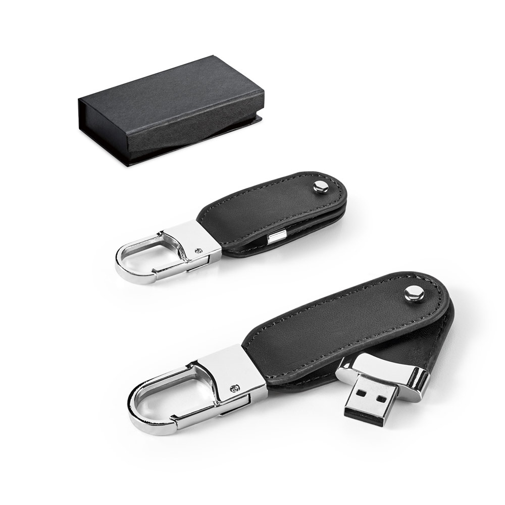 BRAGG 8 Go. Clé USB 8 Go en polyuréthane avec mousqueton.