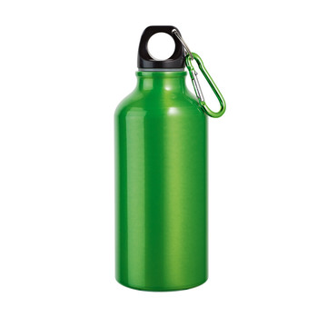 Gourde de sport en aluminium LANDSCAPE S. avec mousqueton, 400 ml - 
