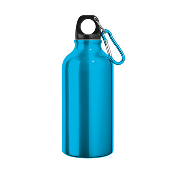 Gourde de sport en aluminium LANDSCAPE S. avec mousqueton, 400 ml - 
