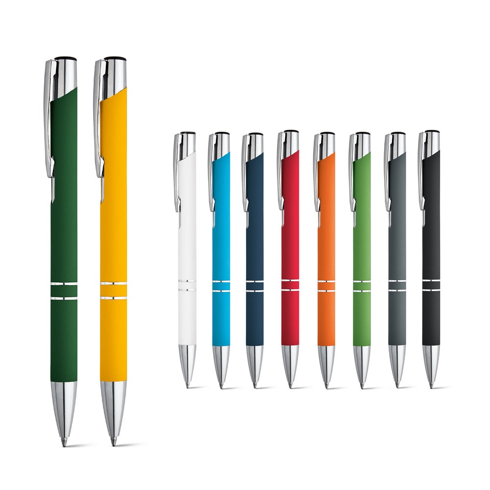 Beta Soft. Stylo à bille en aluminium avec revêtement en caoutchouc. - Beta Soft. Stylo à bille en aluminium avec revêtement en caoutchouc.