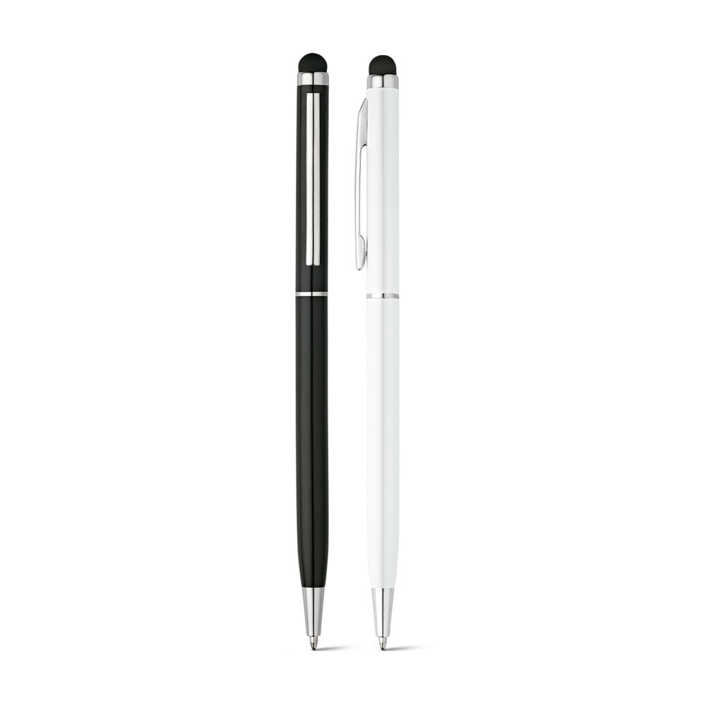 Stylo bille en aluminium ZOE BK avec pointe tactile