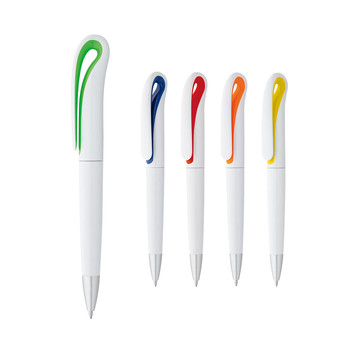 TOUCAN. Stylo à bille avec mécanisme à rotation et clip.