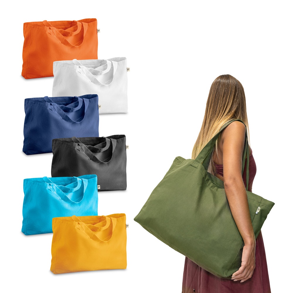 CAMDEN. Sac en coton (50 %), coton recyclé (30 %) et polyester (20 % rPET) (280 g/m²)
