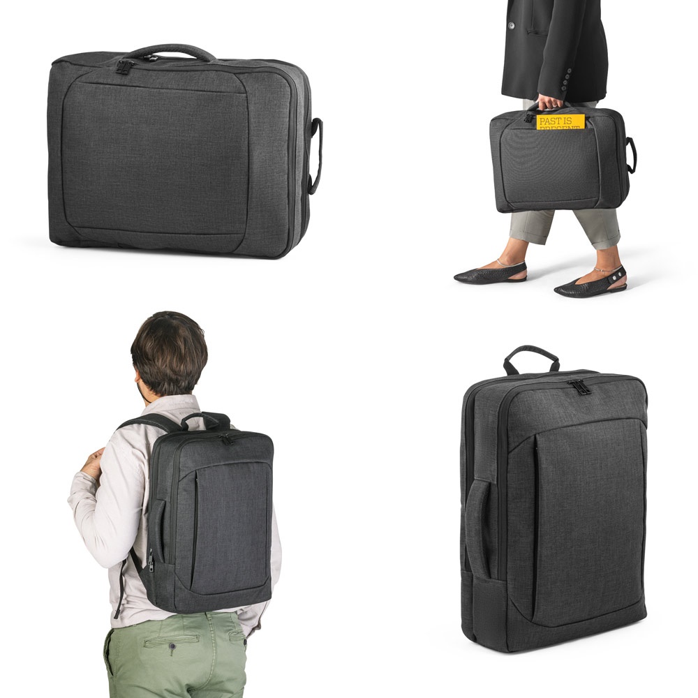 ALEXANDRIA. Sac à dos 2 en 1 pour ordinateur portable 15,6" en tissu 600D