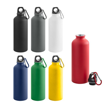 HILL. Bouteille en aluminium de 540 mL avec mousqueton.