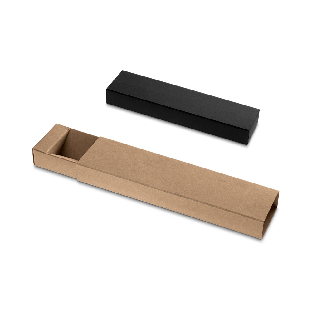 PENDULO. Étui individuel en papier kraft pour stylos à bille.