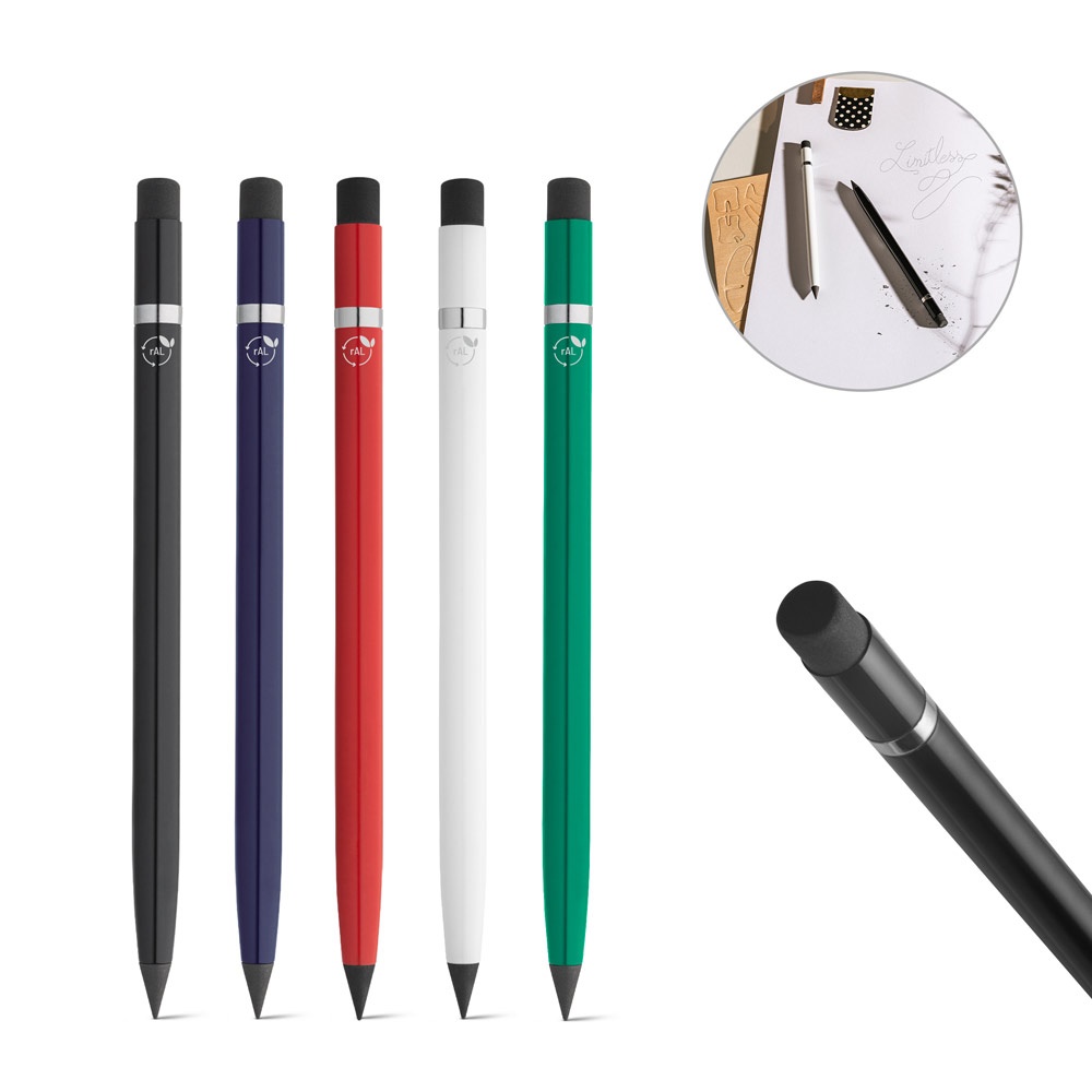 LIMITLESS. Stylo sans encre avec un corps fabriqué à 100 % en aluminium recyclé (rAL).