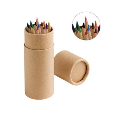 CYLINDRE. Boîte de 12 crayons de couleur.