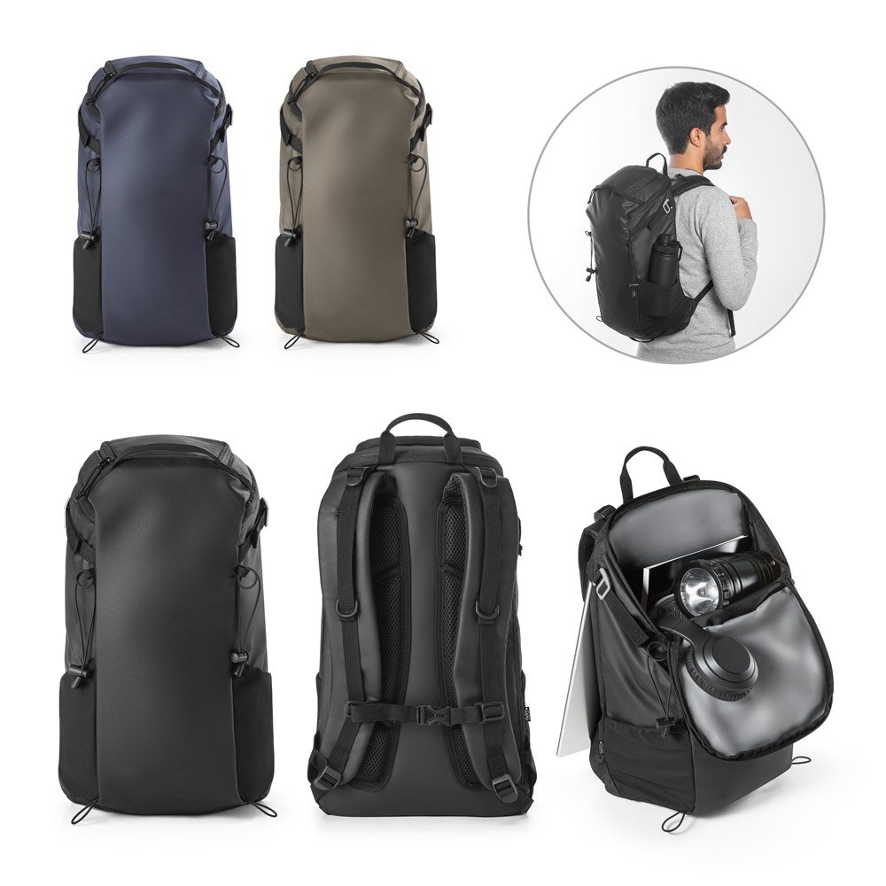 ALASCA. Sac à dos de randonnée avec revêtement imperméable.
