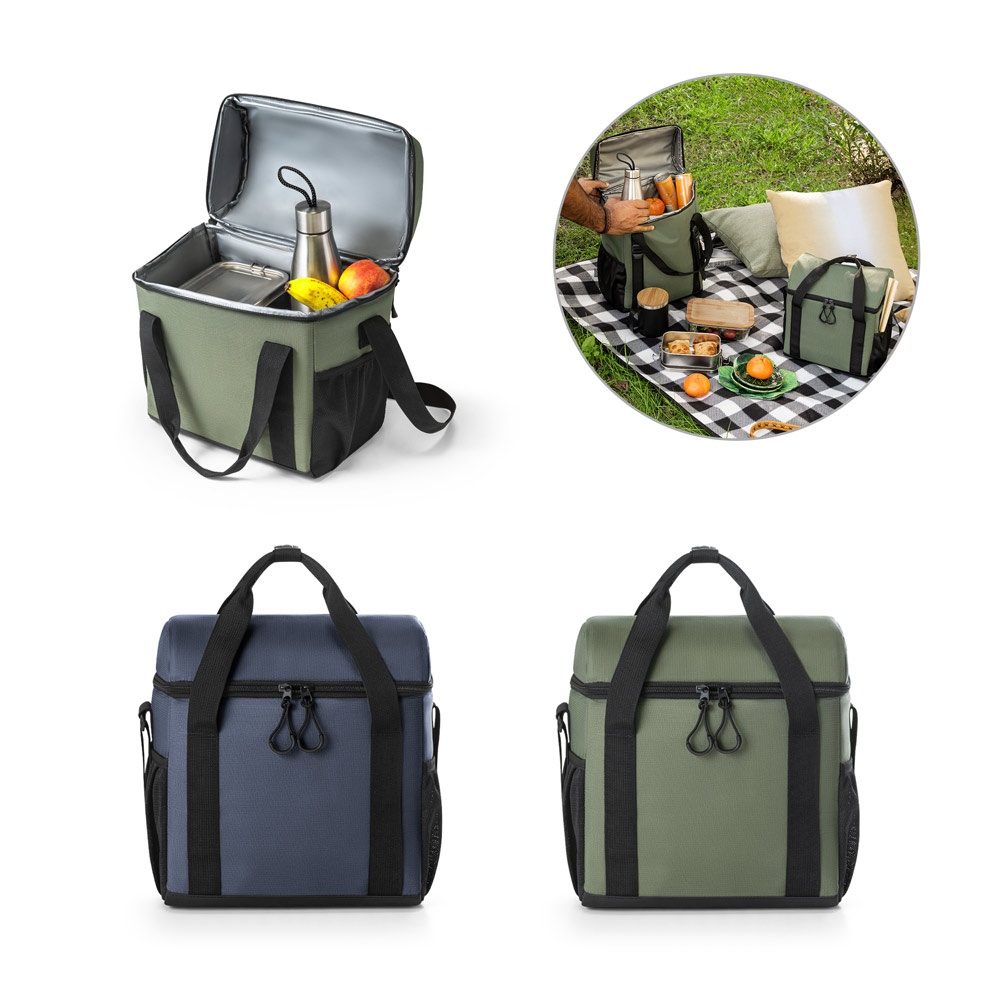 Sac isotherme rembourré ROMA M. en polyester recyclé ripstop 600D, 11 L