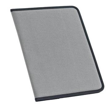 CUSSLER. Chemise A4 600D à pages lignées. - 113 - Gris