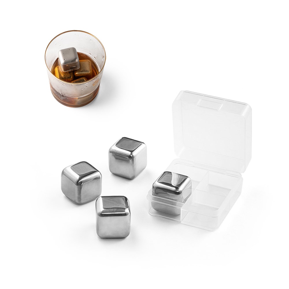 GLACIER. Ensemble de cubes réutilisables en acier inoxydable