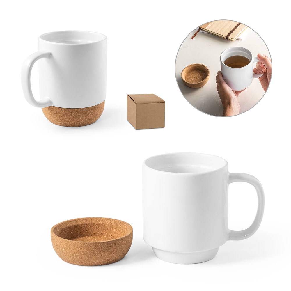 Mug en céramique RORY SUB, 390 ml, idéal pour la sublimation
