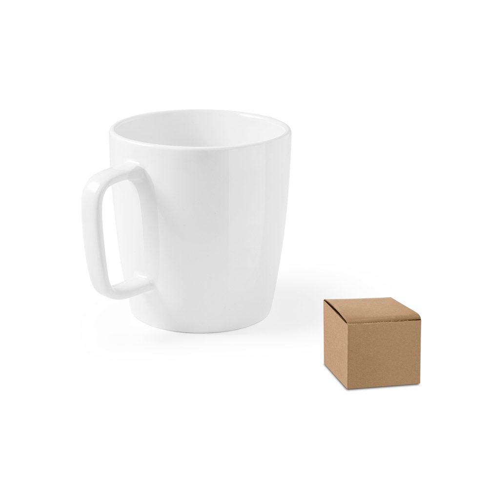 DHONI BLANC. Mug en céramique de 450 ml