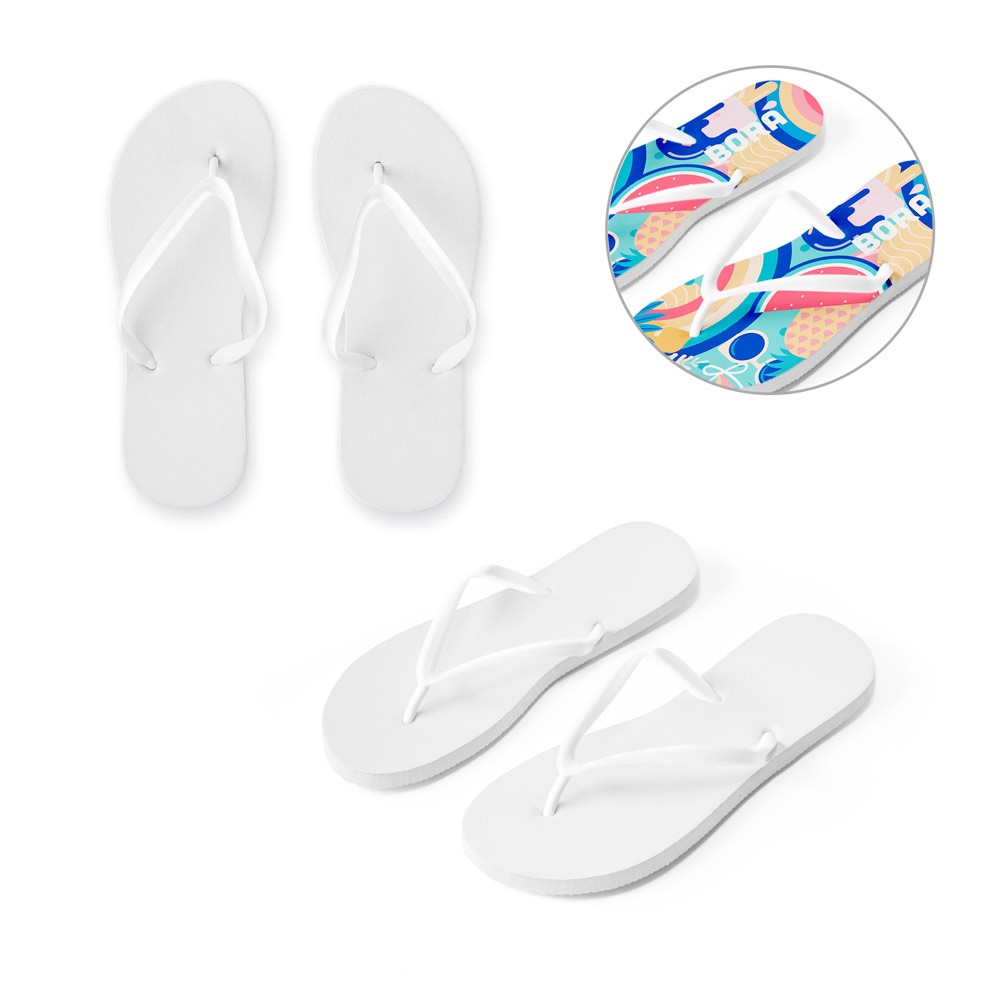 BALI S/M. Tongs avec semelles sublimées entièrement personnalisables