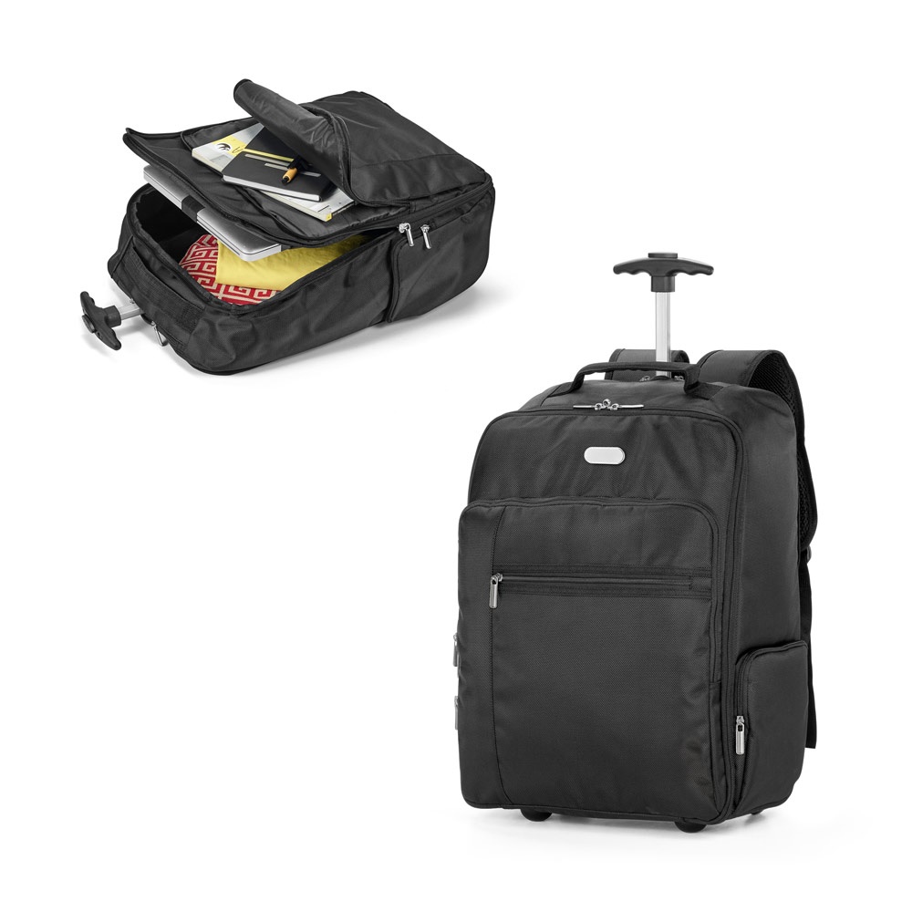 Sac à dos trolley pour ordinateur portable AVENIR 17" en 1680D et 300D