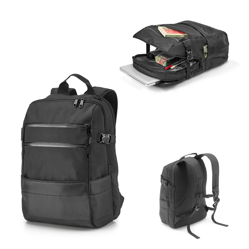 ZIPPERS BPACK. Sac à dos pour ordinateur portable 15,6" en jacquard 840D et 300D.