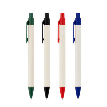 MILINK. Stylo à bille fabriqué à partir de briques de lait recyclées.