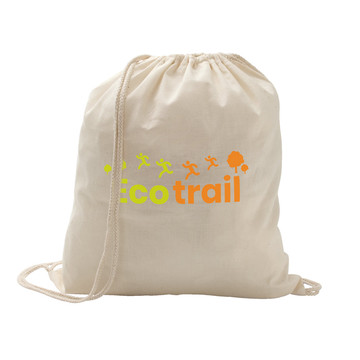 HANOVRE. Sac à dos à cordon 100 % coton (103 g/m²) - 