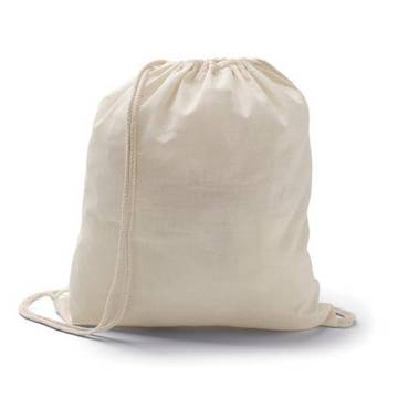 HANOVRE. Sac à dos à cordon 100 % coton (103 g/m²)