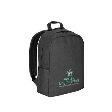 GIJON. Sac à dos pour ordinateur portable fabriqué en polyester recyclé haute densité 600D et doublé de polyester recyclé 210D. - 133 - Gris foncé