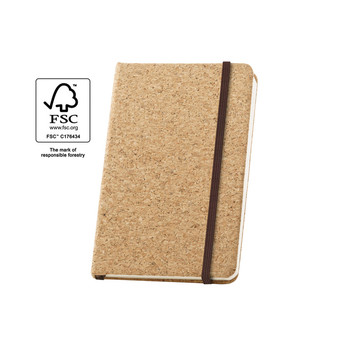 HAWKINS. Carnet de poche en liège à pages blanches, fabriqué à partir de matériaux certifiés FSC™ et d'autres matériaux contrôlés.