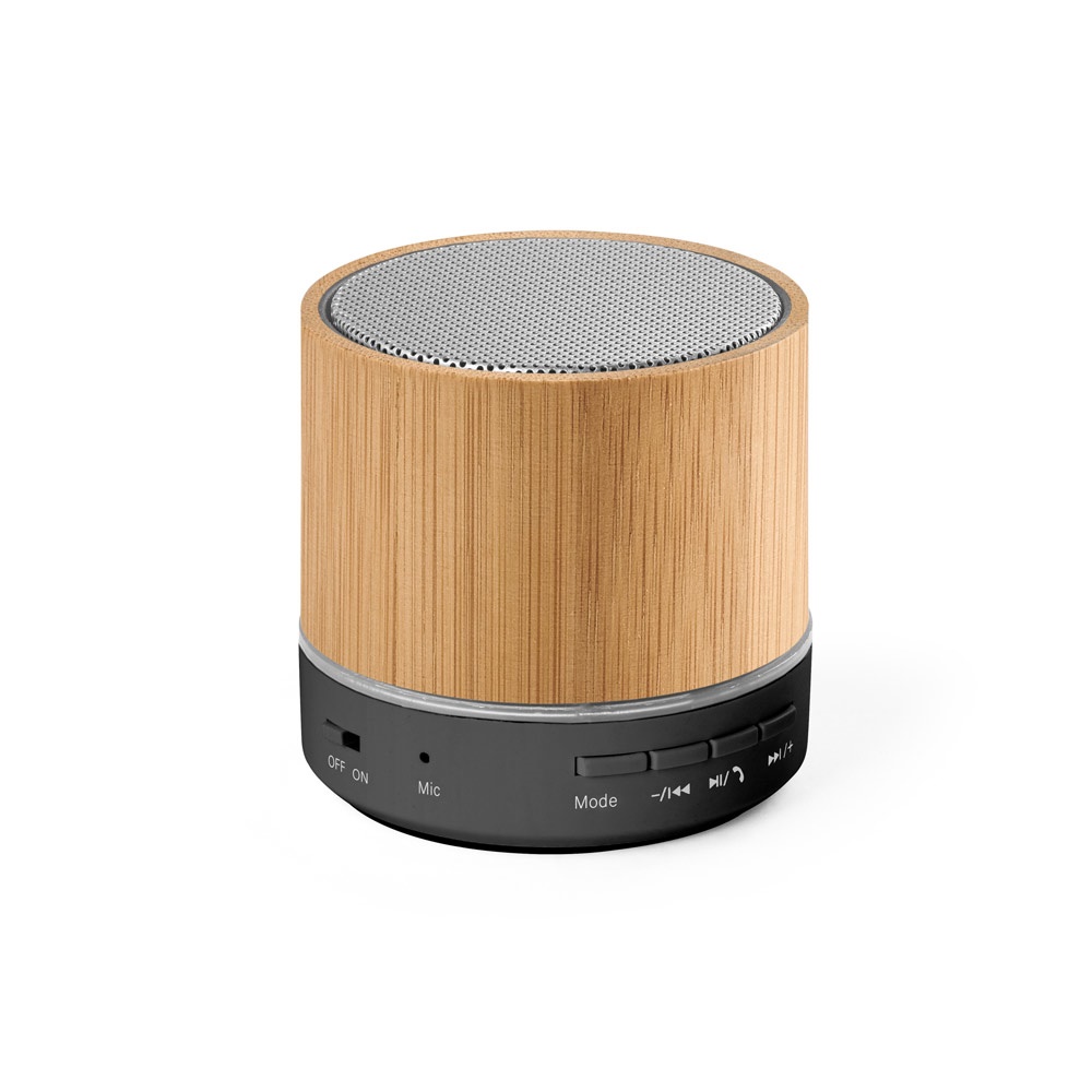 RE-GLASHOW. Enceinte portable 3W avec 4,5 heures d'autonomie, fabriquée à partir d'ABS recyclé (100 % rABS).