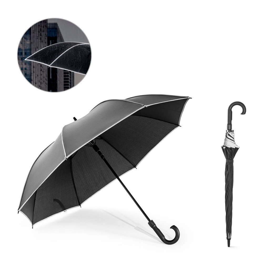 FINNLEY. Parapluie de 68,5 cm (27 pouces) en pongé 190T coupe-vent, polyester recyclé (100 % rPET).
