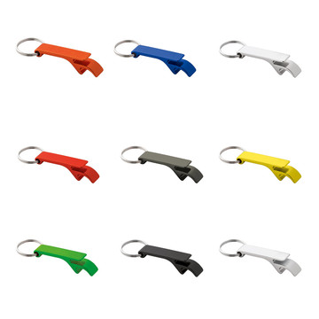 BAITT. Porte-clés en aluminium avec décapsuleur.