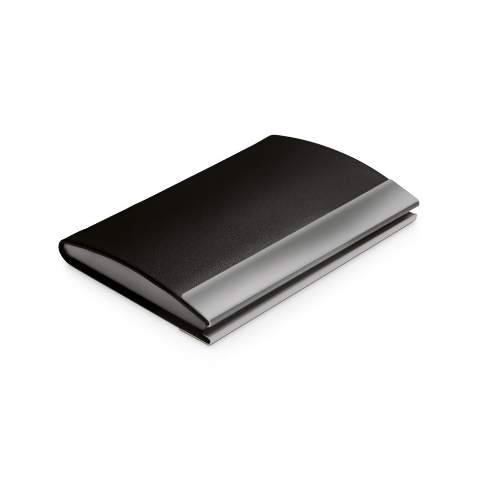 SANDLER. Porte-cartes en métal et polyuréthane.