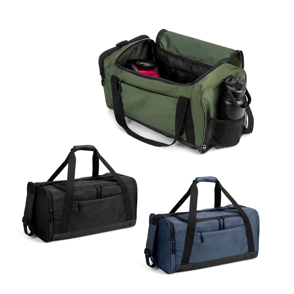 FARO. Sac de sport en coton recyclé et polyester recyclé (380 g/m²)
