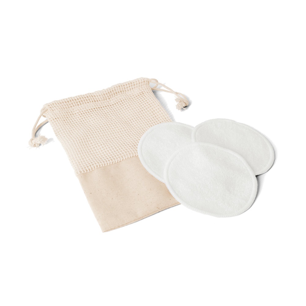 ELISE. Lot de 3 disques démaquillants lavables et réutilisables