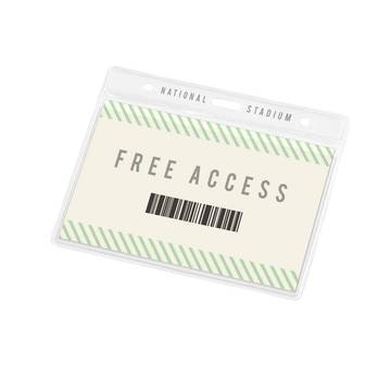 FORSYTH. Porte-badge horizontal en PVC.