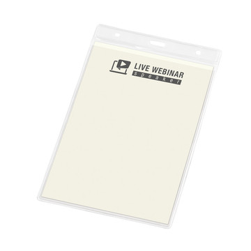 WHITMAN. Porte-badge vertical en PVC - 