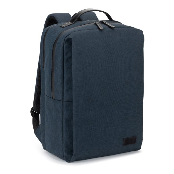 GLASGOW. Sac à dos pour ordinateur portable (17") en polyester recyclé 600D haute densité (20 L) - 104 - Bleu