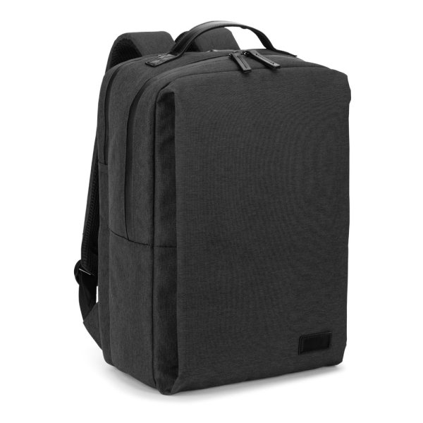 GLASGOW. Sac à dos pour ordinateur portable (17") en polyester recyclé 600D haute densité (20 L) - 133 - Gris foncé