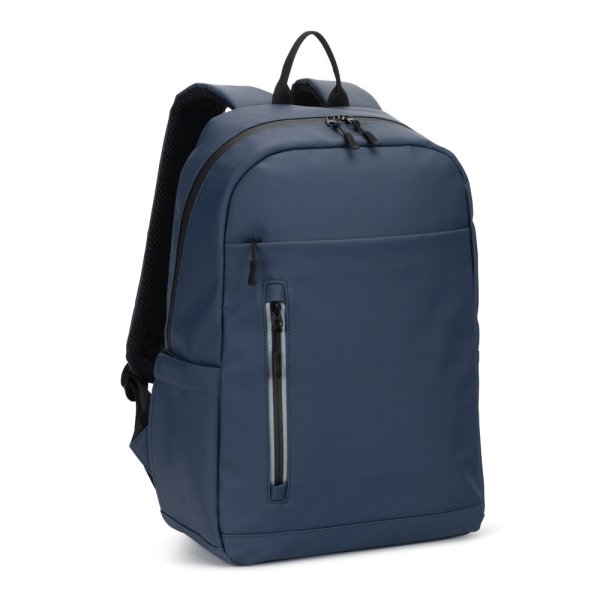 NOUMEA. Sac à dos pour ordinateur portable (16") en PU avec fermetures éclair résistantes à l'eau - 104 - Bleu