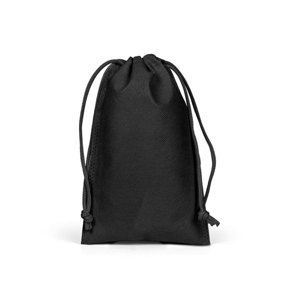 SAC CADEAU S. Petit sac thermoscellé en tissu non tissé (60 g/m²) - 103 - Noir