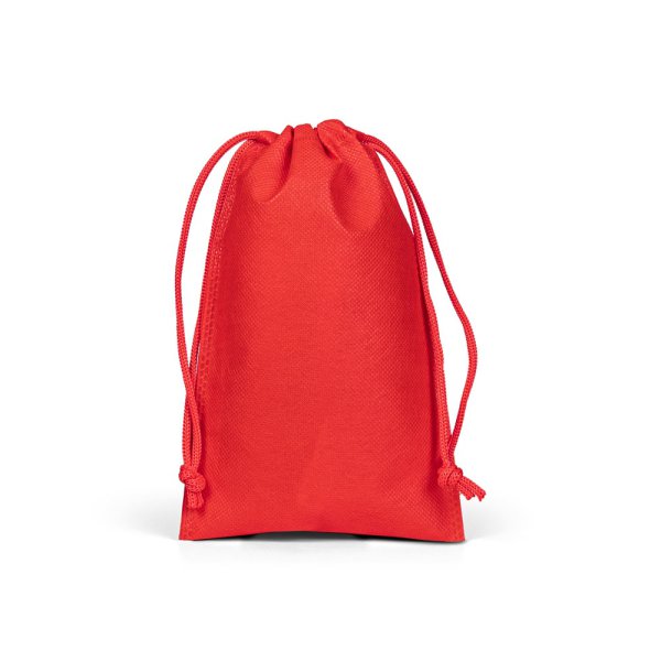 SAC CADEAU S. Petit sac thermoscellé en tissu non tissé (60 g/m²) - 105 - Rouge