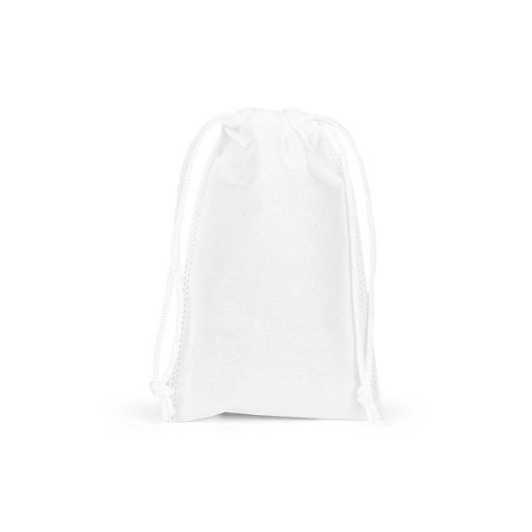 SAC CADEAU S. Petit sac thermoscellé en tissu non tissé (60 g/m²) - 106 - Blanc