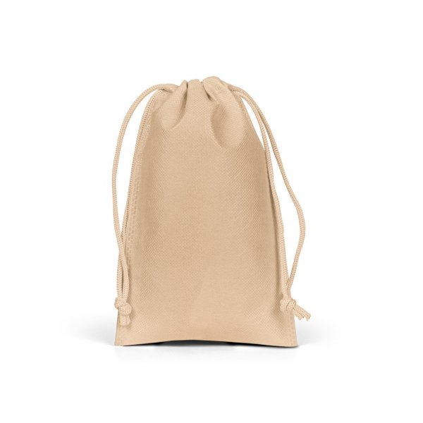 SAC CADEAU S. Petit sac thermoscellé en tissu non tissé (60 g/m²) - 111 - Brun clair