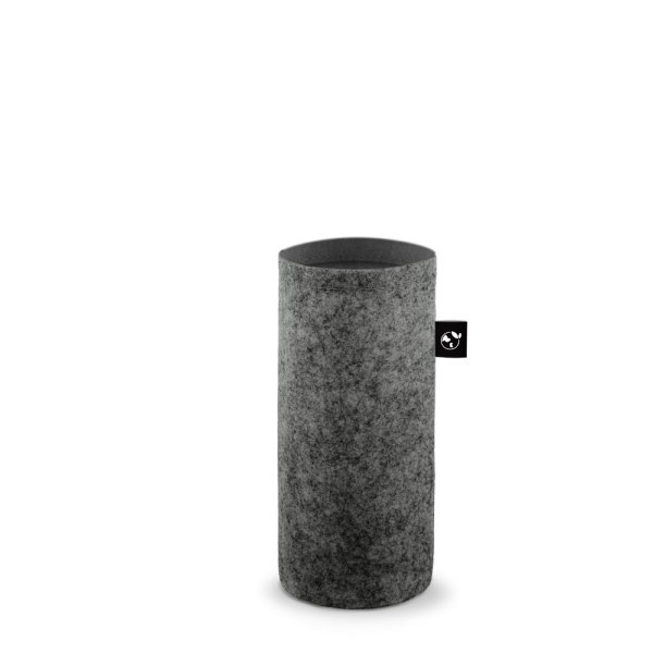 STOREY. Étui en feutre recyclé (100 % rPET) idéal pour les bouteilles d'eau - 133 - Gris foncé