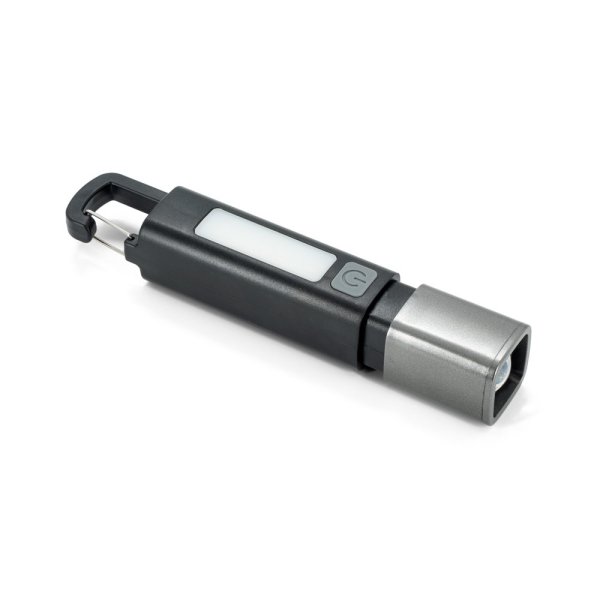 WIGGINS. Lampe torche en ABS, avec une LED de 2 W (53 lumens) à l'avant et une LED COB (53 lumens) sur le dessus. - 103 - Noir