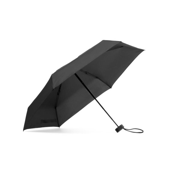 EMMA. Mini parapluie compact de 48 cm (19 pouces) en pongé 190T. - 103 - Noir