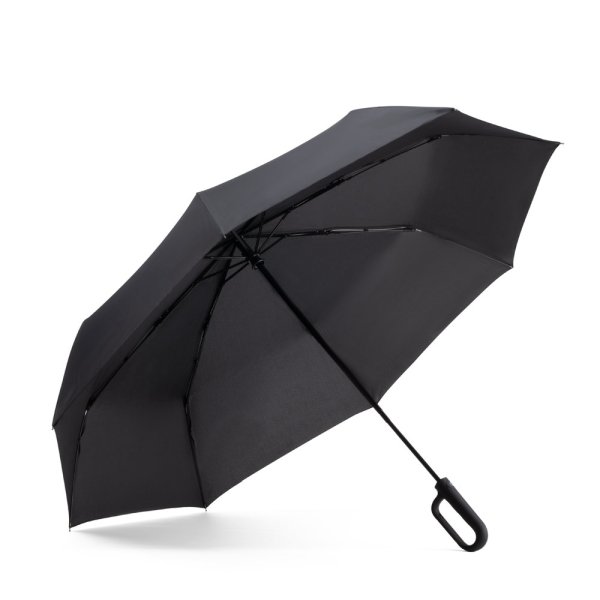 CAMILLE. Grand parapluie (68,5 cm) en pongé 190T - 103 - Noir